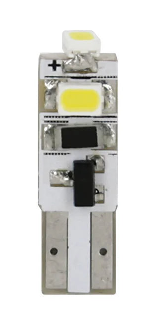 12V Hyper-Led 3 - 3 SMD x 1 chip - (T5) - W2x4,6d - 2 pz  - Scatola - Bianco