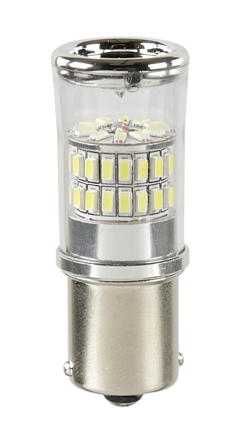 12/28V Led Series - 48 SMD x 1 chip - (P21W) - BA15s - 1 pz  - D/Blister - Bianco - Doppia polarità