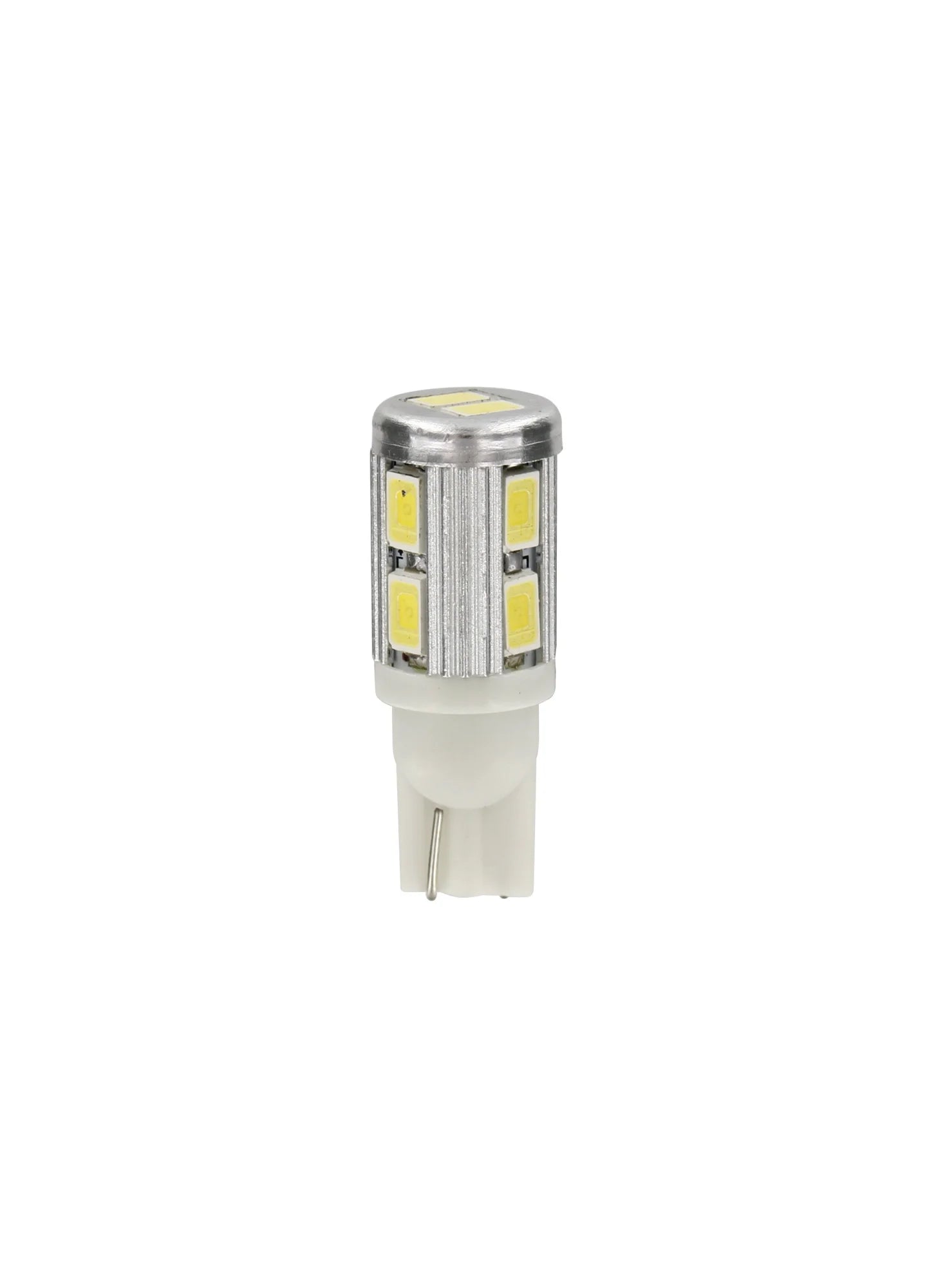 10/30V Mega-Led 10 - 10 SMD x 1 chip - (T10) - W2,1x9,5d - 2 pz  - Scatola - Bianco - Doppia polarità - Resistenza incorporata