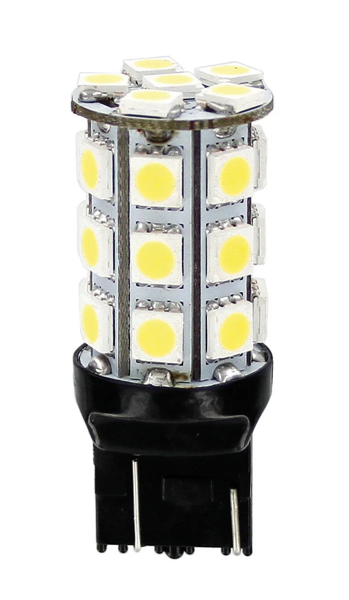 12V Hyper-Led 81 - 27 SMD x 3 chips - (W21/5W) - W3x16q - 1 pz  - Scatola - Bianco
