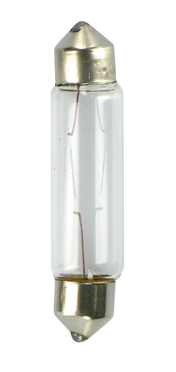 12V Lampada siluro - 11x44 mm - 10W - SV8,5-8 - 2 pz  - D/Blister