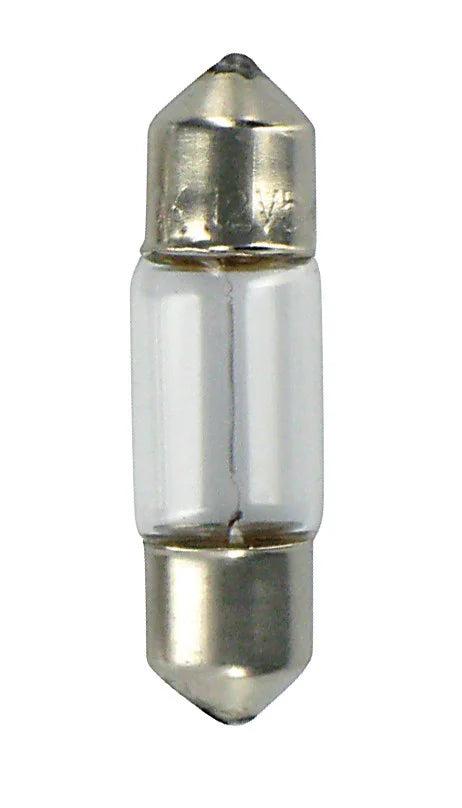 12V Lampada siluro - 8x28 mm - 10W - SV7-8 - 2 pz  - D/Blister