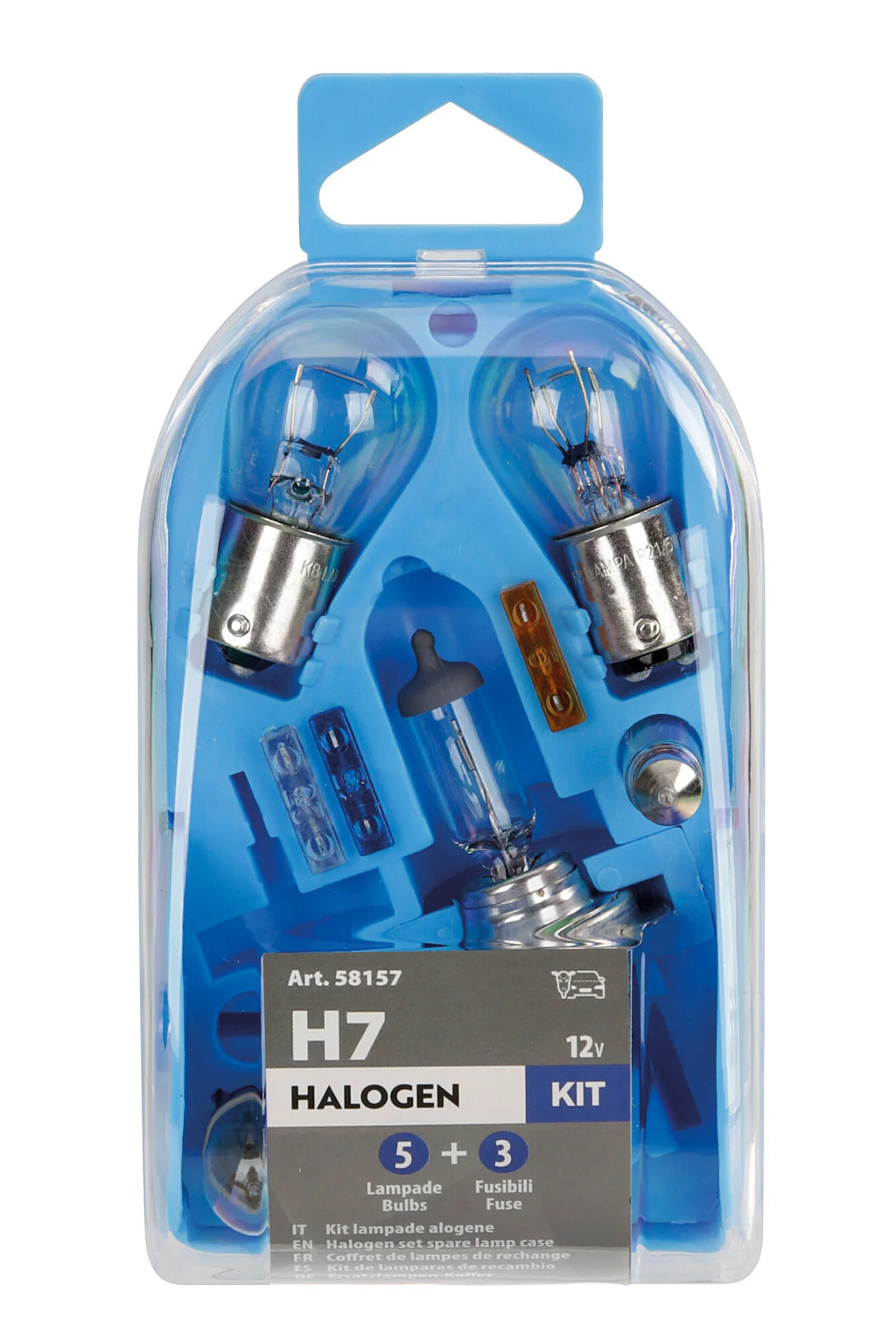 Kit lampade di ricambio 8 pz, alogena H7 - 12V