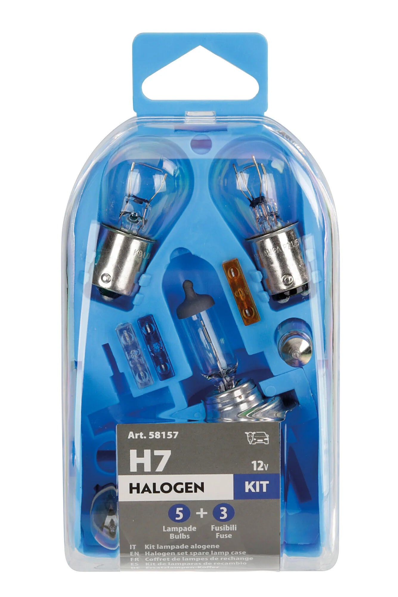 Kit lampade di ricambio 8 pz, alogena H7 - 12V