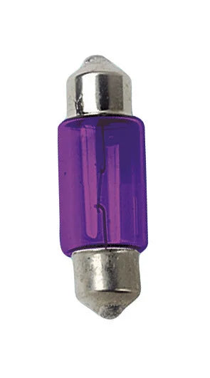 12V Lampada siluro - 11x31 mm - 10W - SV8,5-8 - 2 pz  - D/Blister - Viola
