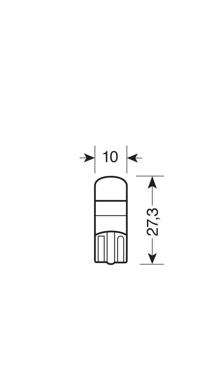 10/32V Led Series 1 SMD x 1 chip - (T10) - W2,1x9,5d - 20 pz  - Scatola - Bianco - Doppia polarità - Resistenza incorporata