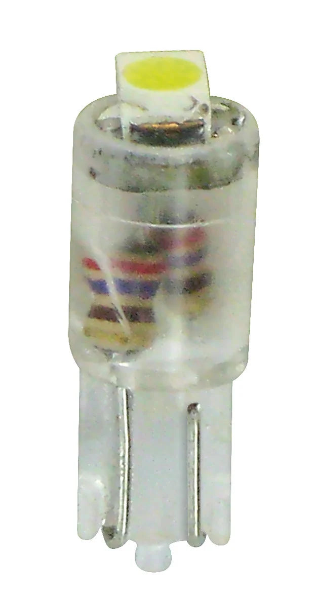 12V Hyper-Led 2 - 1 SMD x 2 chips - (T5) - W2x4,6d - 2 pz  - Scatola - Bianco