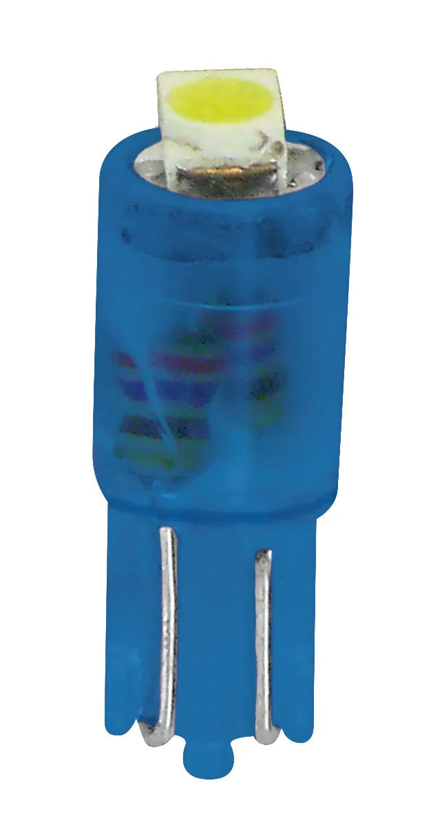 12V Hyper-Led 2 - 1 SMD x 2 chips - (T5) - W2x4,6d - 2 pz  - Scatola - Blu