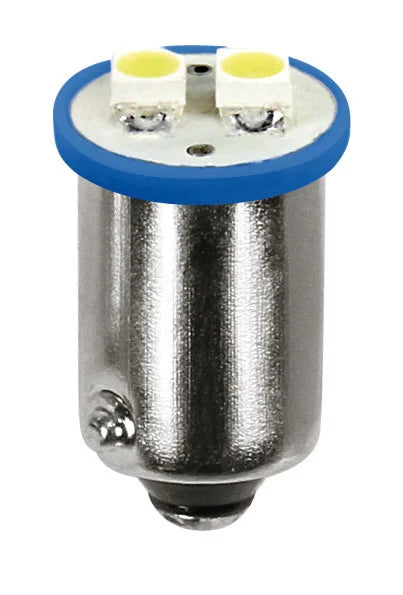 12V Hyper-Led 6 - 2 SMD x 3 chips - BA9s - 2 pz  - D/Blister - Blu