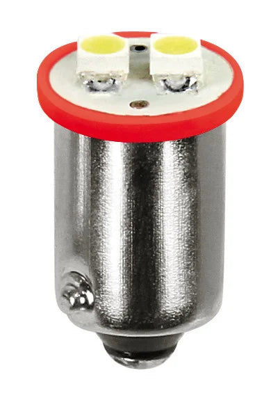 12V Hyper-Led 6 - 2 SMD x 3 chips - BA9s - 2 pz  - D/Blister - Rosso