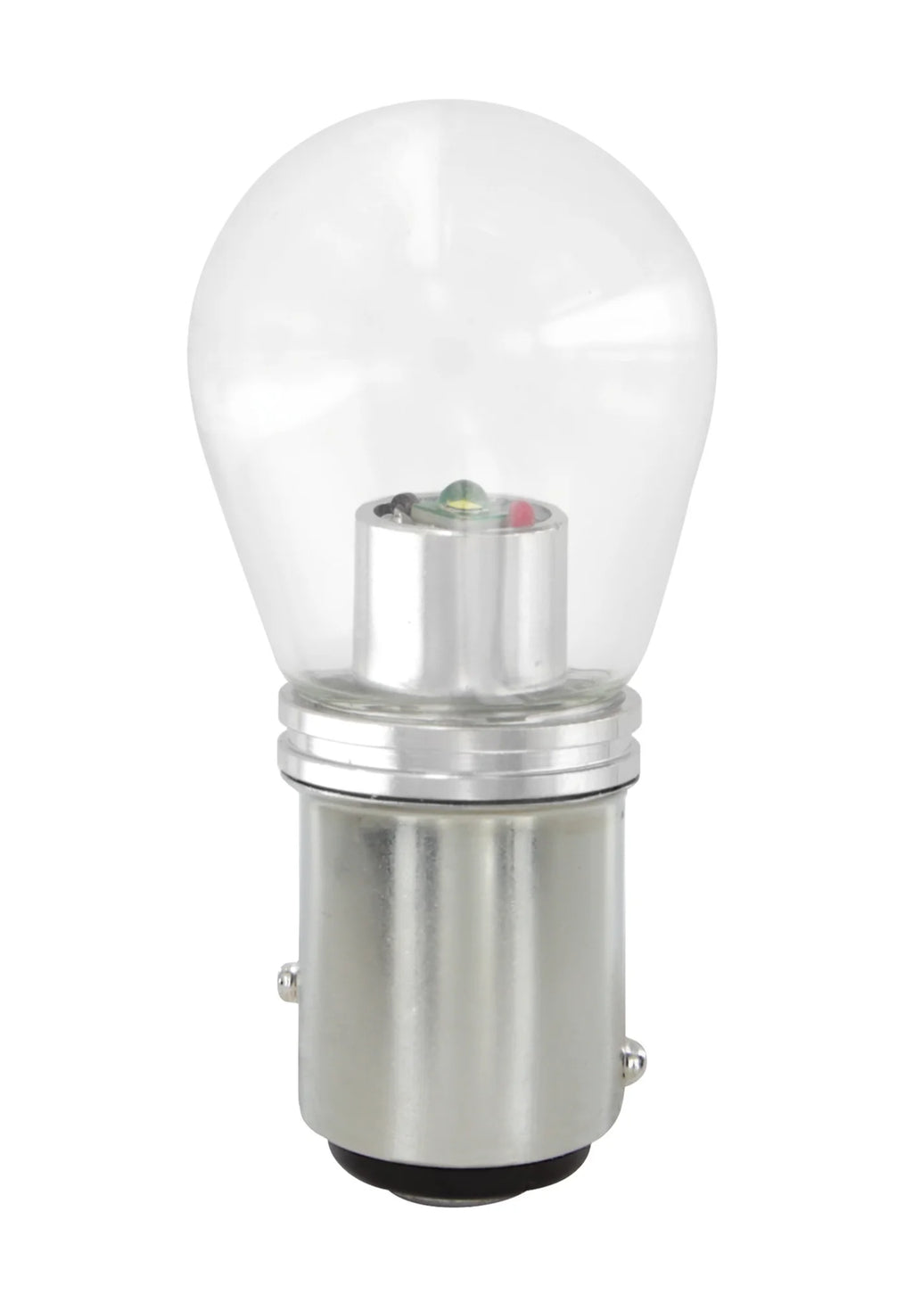 12/24V Mega-Led 16 - 1 Smd x 16 chips - (P21/5W) - BAY15d - 2 pz  - Scatola - Bianco