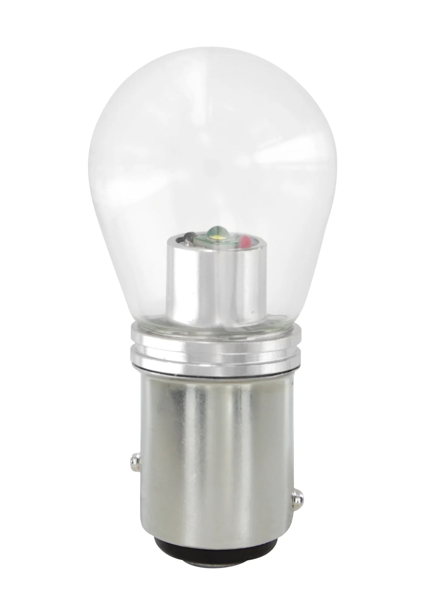 12/24V Mega-Led 16 - 1 Smd x 16 chips - (P21/5W) - BAY15d - 2 pz  - Scatola - Bianco