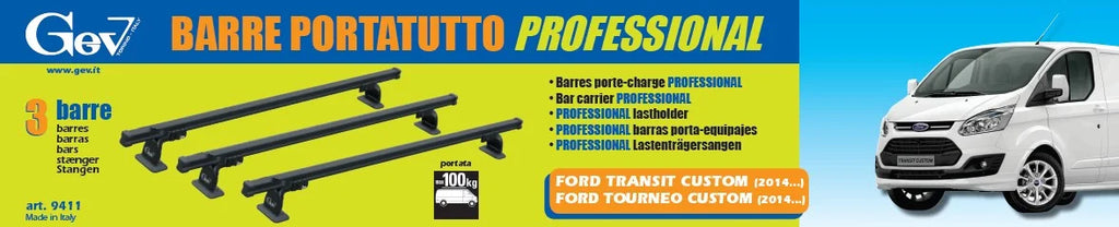 Barre portatutto furgone per Ford Transit Custom