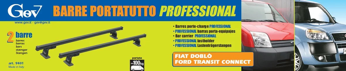 Barre portatutto furgone per Ford Transit Connect