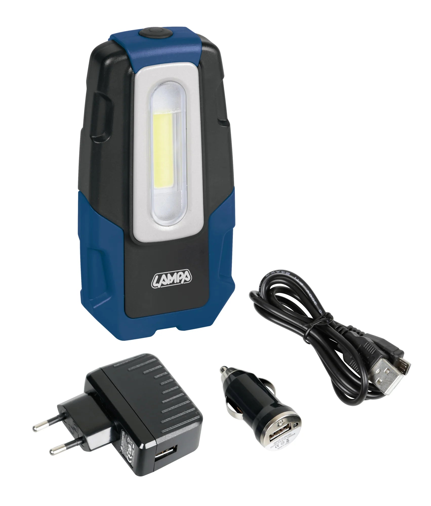 GL-2, lampada ispezione ricaricabile a LED COB - 12/24/230V