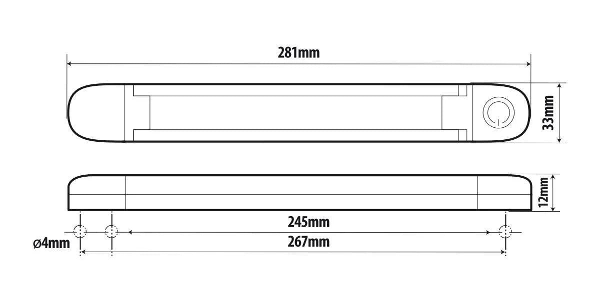Lum-1, lampada a Led, 12/24V