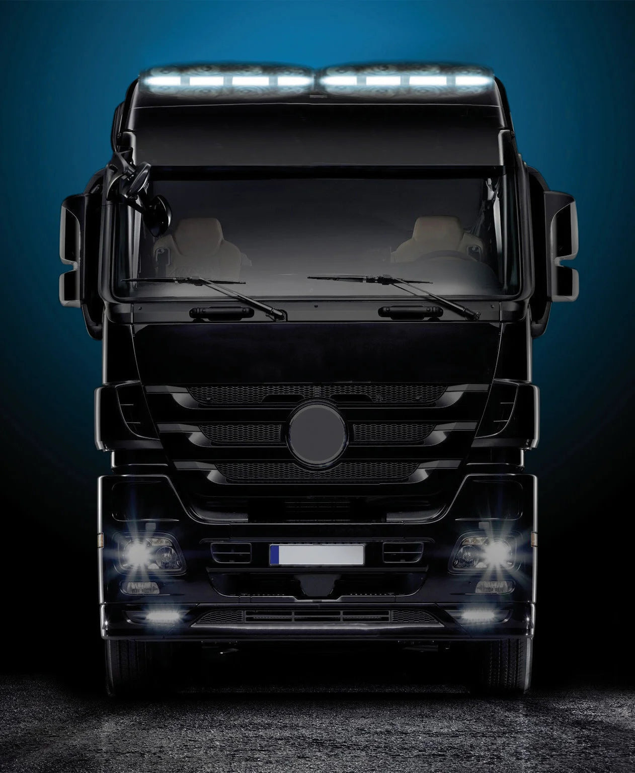 Pluton Total White, barra a Led 2 funzioni - 12/24V - 559x81 mm