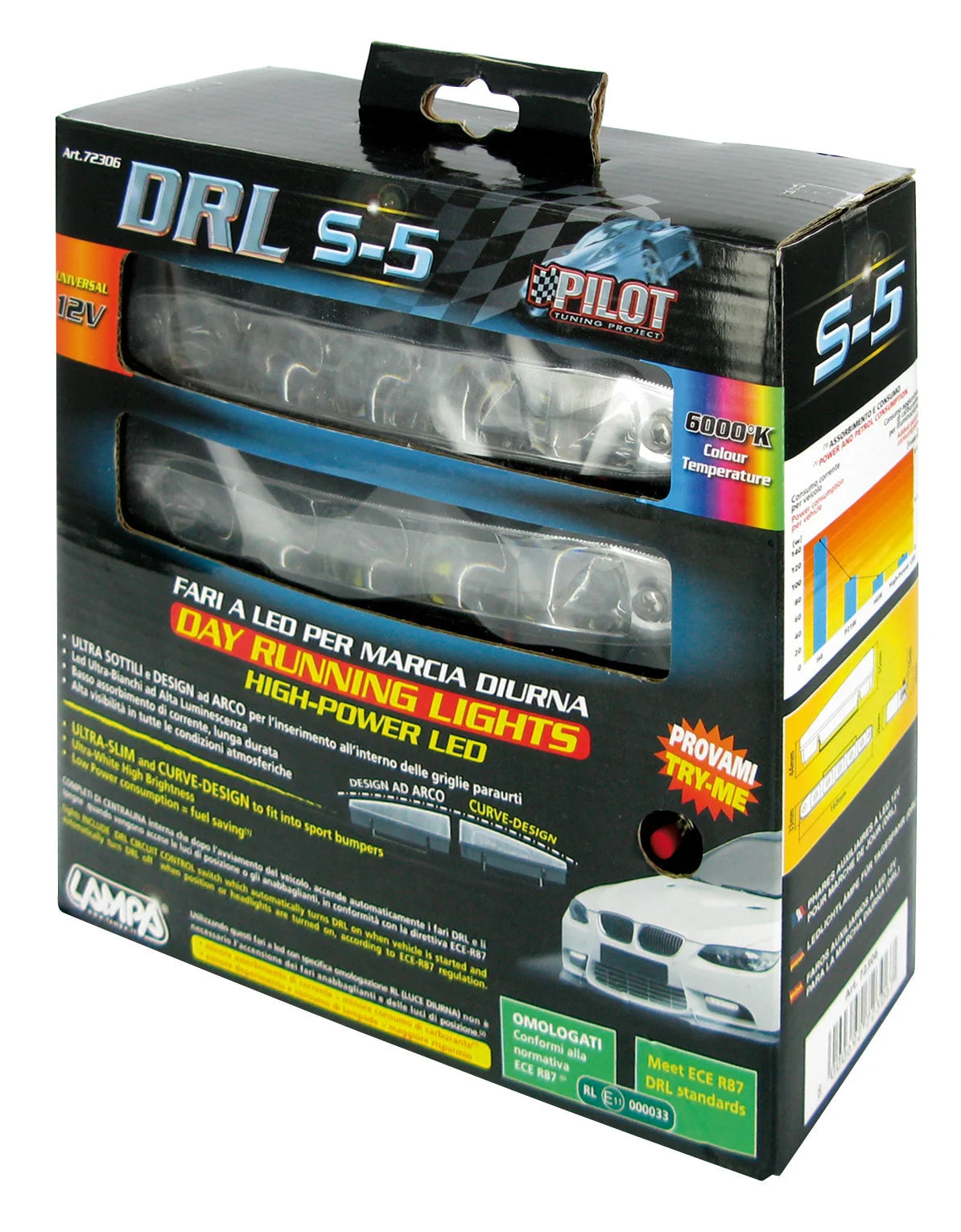 Fari a Led per marcia diurna - DRL S-5 - 12V