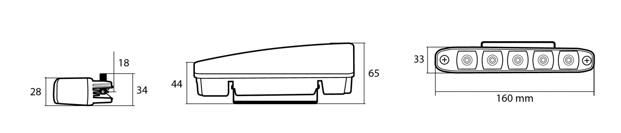 Fari a Led per marcia diurna - DRL S-5 - 12V