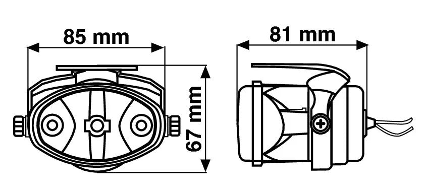 Felix, fari fendinebbia biluce - Blu