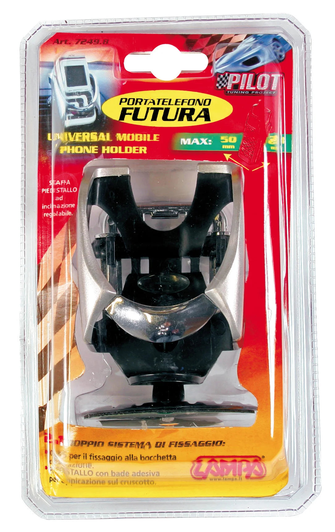 Futura, portatelefono adesivo o clip