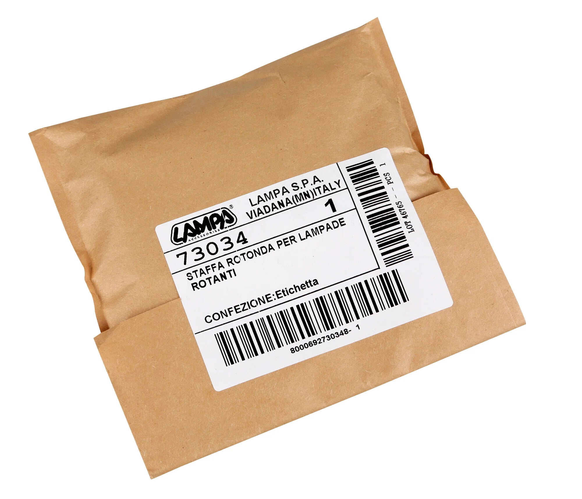 Staffa rotonda per lampade rotanti - Ø 145 mm