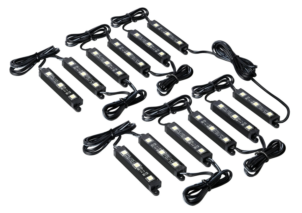 Hyper-Led Set 12x3, strisce decorative a led - 12V - Bianco