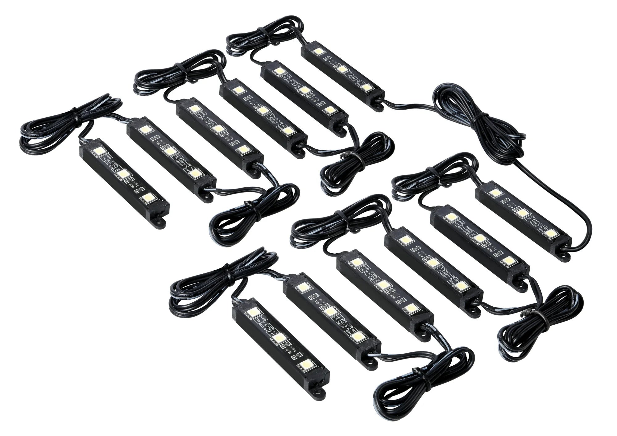 Hyper-Led Set 12x3, strisce decorative a led - 12V - Bianco