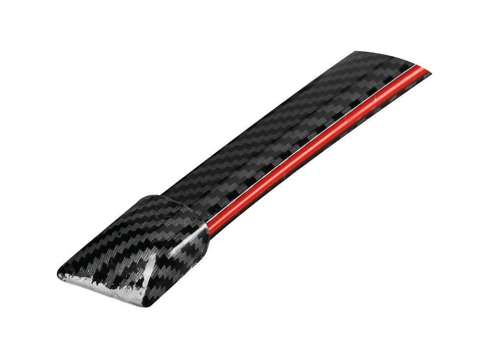 Spoiler carbon-look adesivo con integrata striscia luminosa a led rossi - 120 cm - 12V