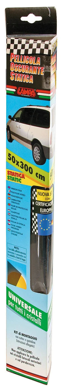Statica, pellicola oscurante - 300x50 cm - Grigio