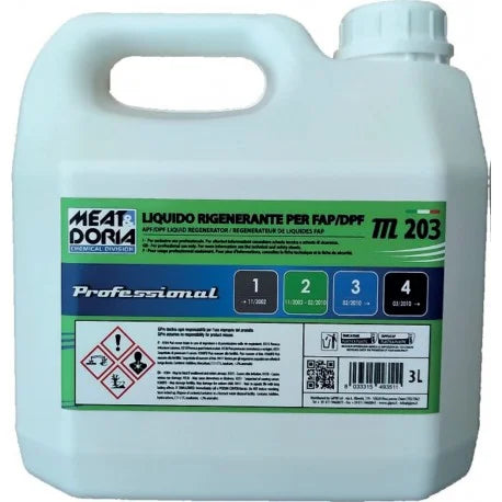 Liquido Rigenerante FAP auto Diesel - Pulizia filtro FAP - Meat&Doria - 3 Litri