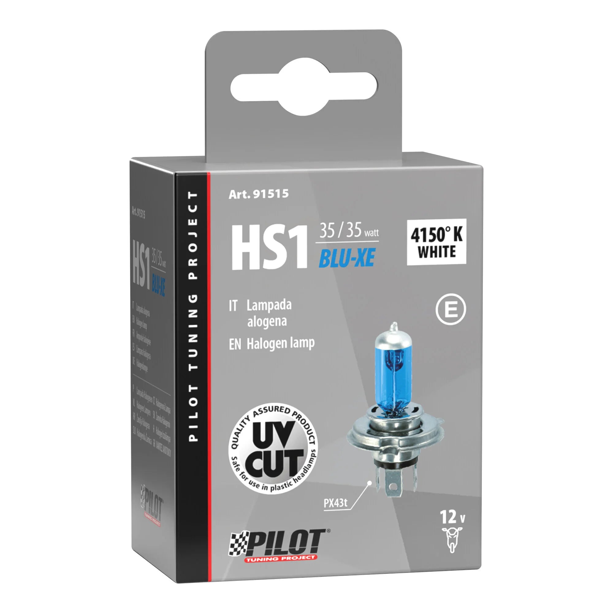 12V Lampada alogena Blu-Xe - HS1 - 35/35W - PX43t - 1 pz  - Scatola
