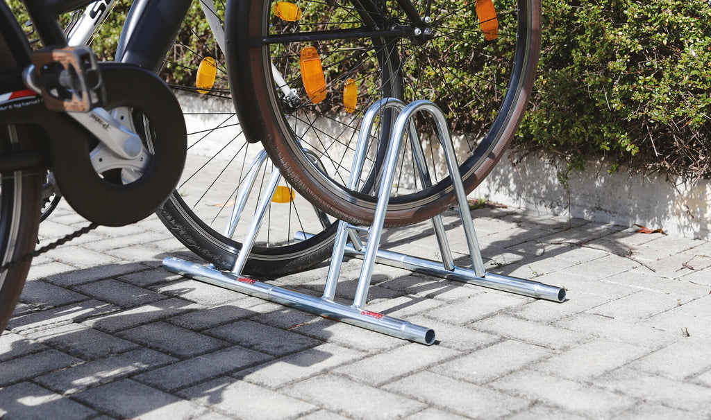 Rastrelliera portabici modulare a 1 posto, tipo alto, ingresso ruota 6 cm