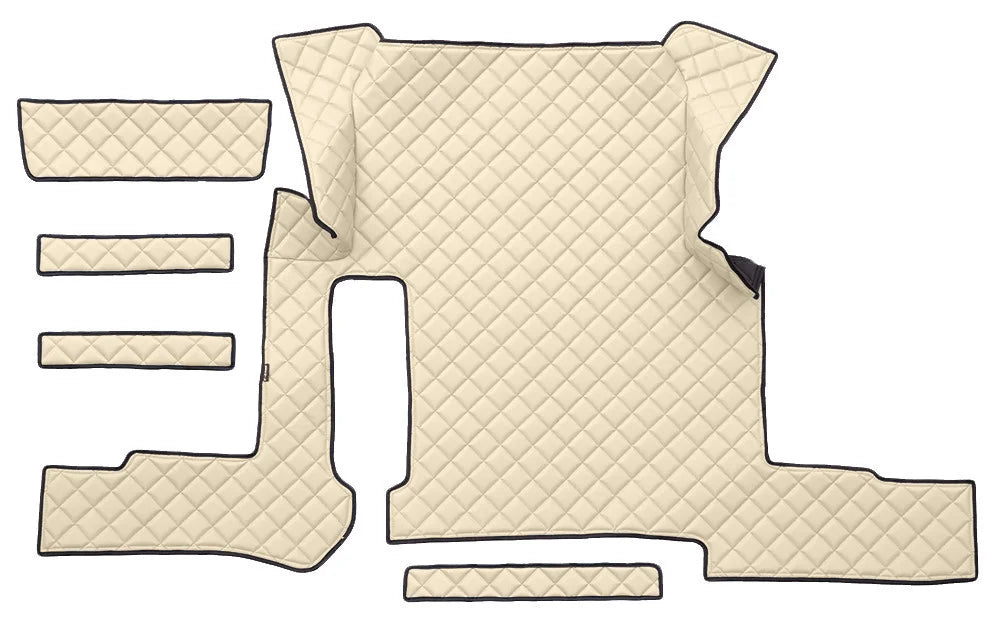 Tappeto centrale in Skeentex - Panna - compatibile per Man TGX (01/17>06/20) manuale, 1 cassetto