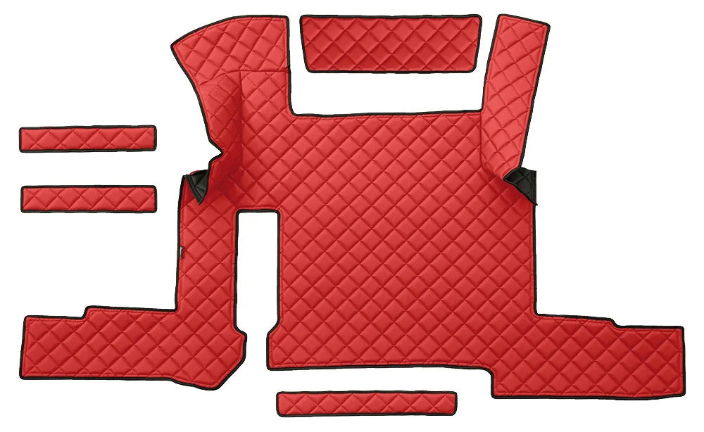 Tappeto centrale in Skeentex - Rosso - compatibile per Man TGX (01/17>06/20) automatico, 1 cassetto
