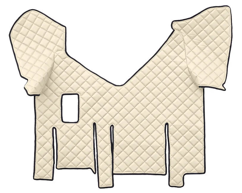 Tappeto centrale in Skeentex - Panna - compatibile per Iveco Stralis (07/12>12/19) manuale, cabina larga, doppio frigo scorrevole