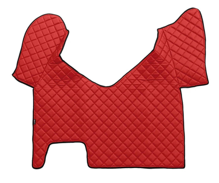 Tappeto centrale in Skeentex - Rosso - compatibile per Iveco Stralis (08/02>12/12) automatico, cabina larga - Iveco Stralis (07/12>12/19) automatico, cabina larga - Iveco Stralis Hi-Way (07/12>08/16) automatico, cabina larga - Iveco Stralis XP (09/16>12/1