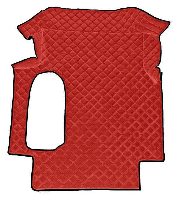Tappeto centrale in Skeentex - Rosso - compatibile per Man TGA (03/99>05/10) cabina larga