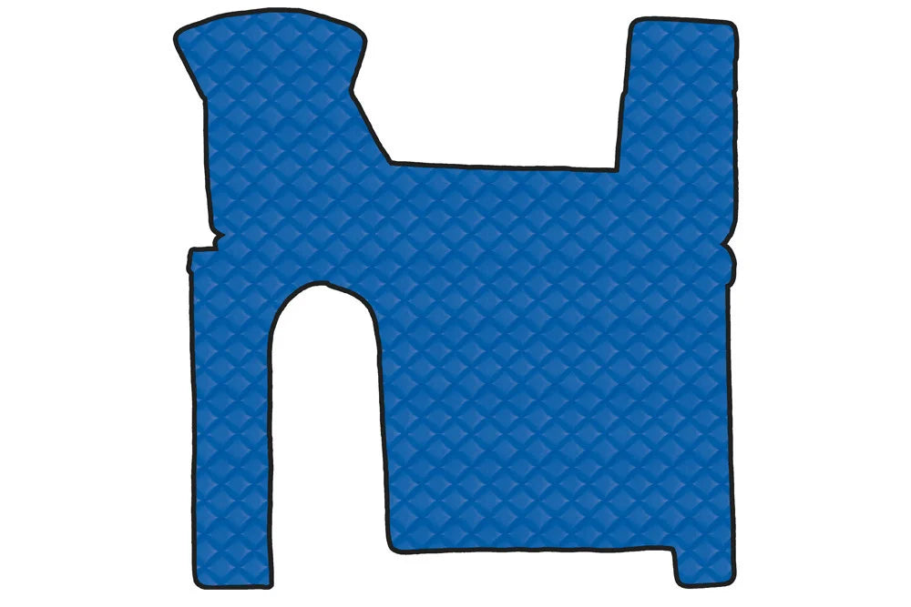 Tappeto centrale in Skeentex - Blu - compatibile per Man TGX (09/07>12/16) manuale, 2 cassetti