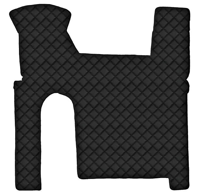 Tappeto centrale in Skeentex - Nero - compatibile per Man TGX (09/07>12/16) manuale, 2 cassetti
