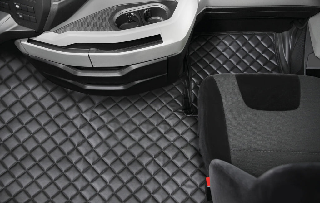 Tappeto centrale in Skeentex - Nero - compatibile per Man TGX (09/07>12/16) automatico, 1 cassetto