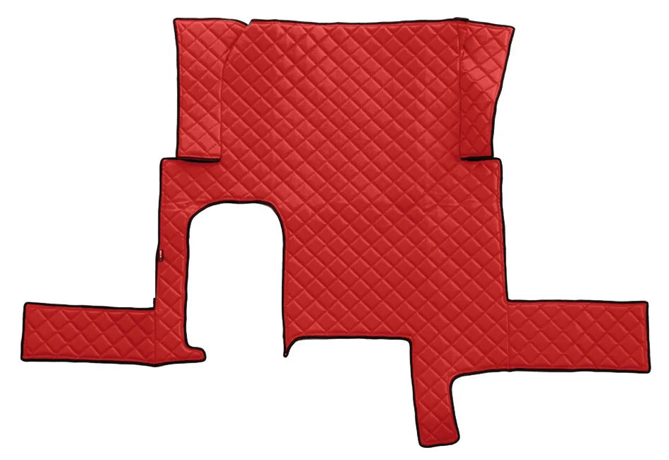 Tappeto centrale in Skeentex - Rosso - compatibile per Man TGX (09/07>12/16) automatico, 1 cassetto