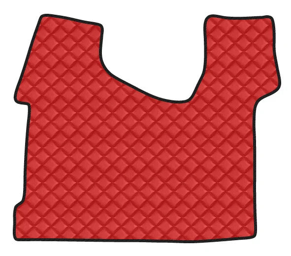 Tappeto centrale in Skeentex - Rosso - compatibile per Mercedes Actros MP4 (09/11>09/19) cabina stretta, tunnel - Mercedes Actros MP5 (10/19>) cabina stretta, tunnel - Mercedes Actros MP5 L (11/21>) cabina stretta, tunnel