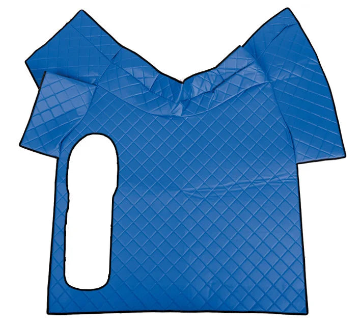 Tappeto centrale in Skeentex - Blu - compatibile per Volvo FH Serie 3 (08/02>08/12) manuale, leva grande