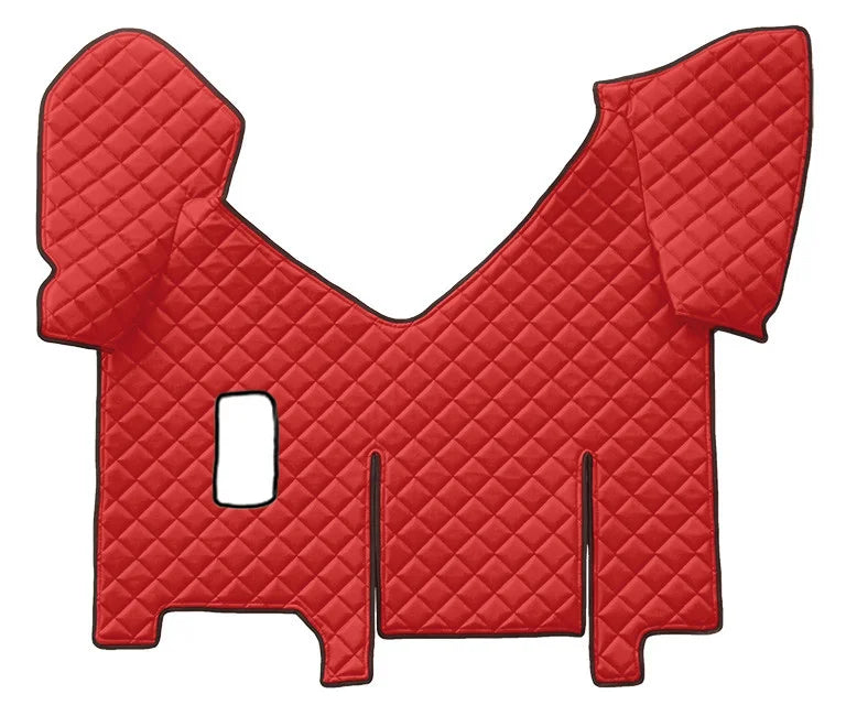Tappeto centrale in Skeentex - Rosso - compatibile per Iveco Stralis (08/02>12/12) manuale, cabina larga, frigo scorrevole - Iveco Stralis (07/12>12/19) manuale, cabina larga, frigo scorrevole - Iveco Stralis Hi-Way (07/12>08/16) manuale, cabina larga, fr