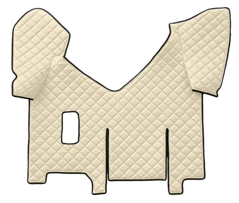 Tappeto centrale in Skeentex - Panna - compatibile per Iveco Stralis (08/02>12/12) manuale, cabina larga, frigo scorrevole - Iveco Stralis (07/12>12/19) manuale, cabina larga, frigo scorrevole - Iveco Stralis Hi-Way (07/12>08/16) manuale, cabina larga, fr