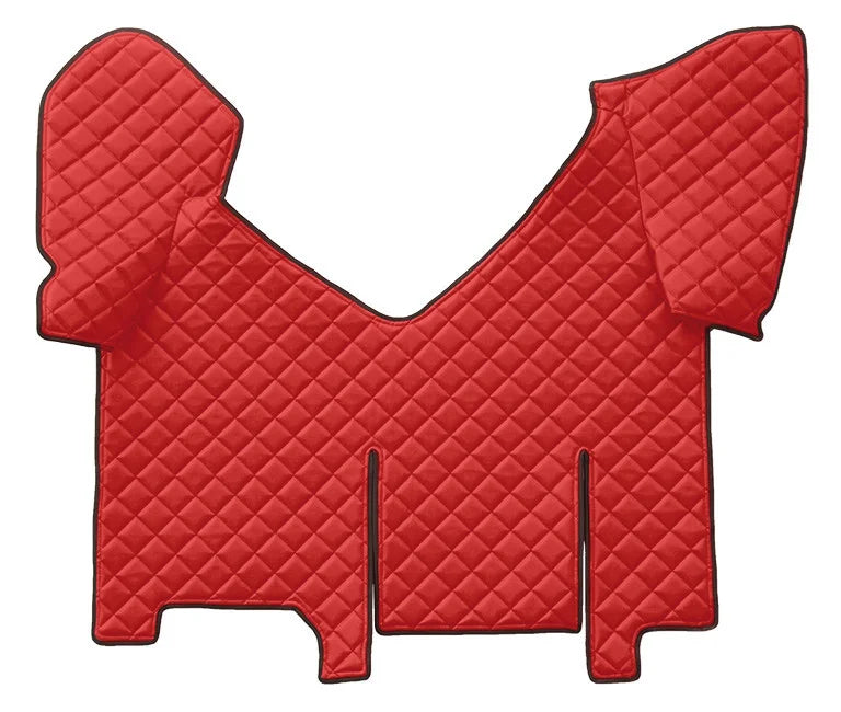Tappeto centrale in Skeentex - Rosso - compatibile per Iveco Stralis (08/02>12/12) automatico, cabina larga, frigo scorrevole - Iveco Stralis (07/12>12/19) automatico, cabina larga, frigo scorrevole - Iveco Stralis Hi-Way (07/12>08/16) automatico, cabina