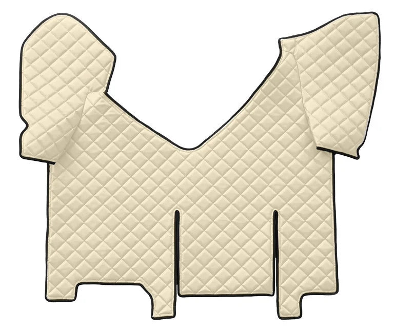 Tappeto centrale in Skeentex - Panna - compatibile per Iveco Stralis (08/02>12/12) automatico, cabina larga, frigo scorrevole - Iveco Stralis (07/12>12/19) automatico, cabina larga, frigo scorrevole - Iveco Stralis Hi-Way (07/12>08/16) automatico, cabina