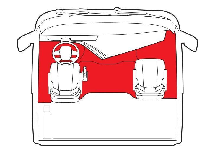 Tappeto unico in Skeentex - Blu - compatibile per Renault Magnum (01/01>06/13) manuale