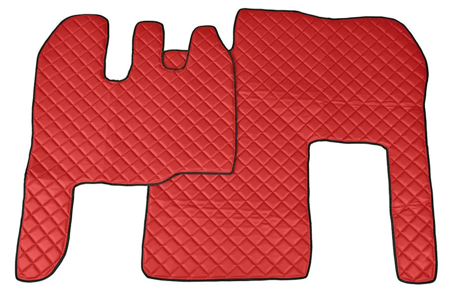 Tappeto unico in Skeentex - Rosso - compatibile per Renault Magnum (01/01>06/13) manuale